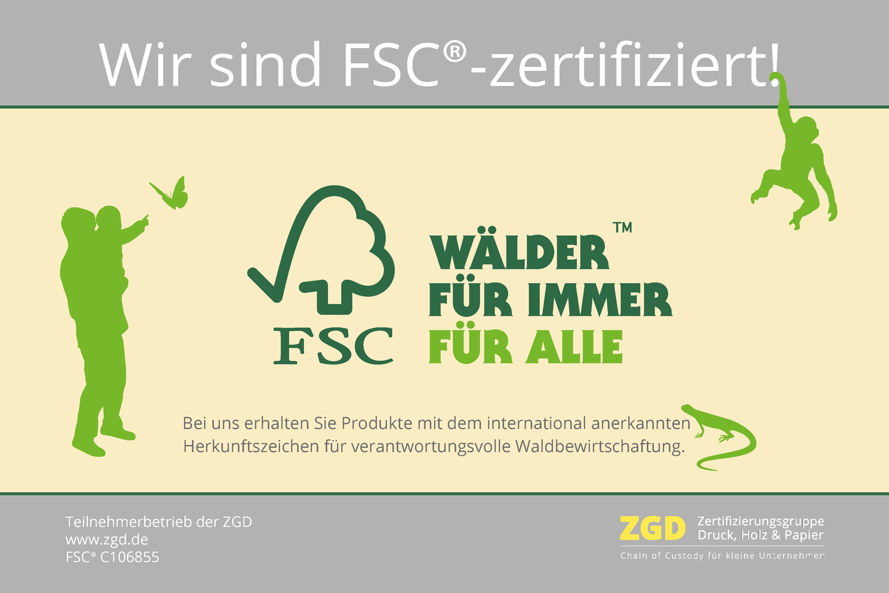 Wir sind FSC-zertifiziert