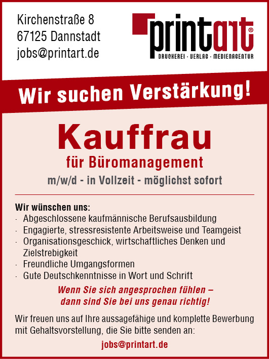 Wir suchen Verstaerkung